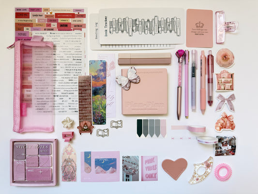 🩷 Pink Stationery Gift Box – Aesthetic Notebook & Pen Set for Students & Gifts
