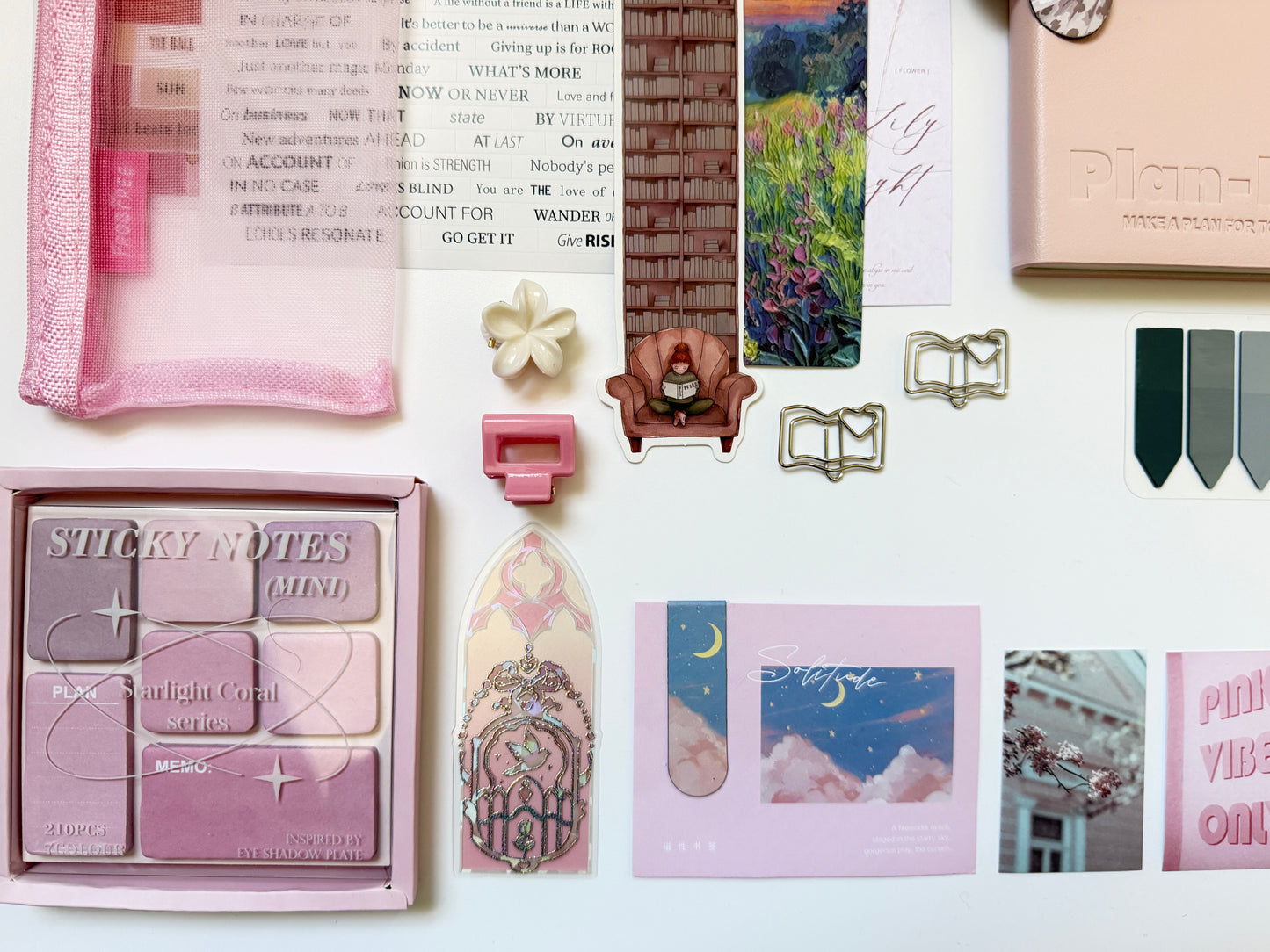 🩷 Pink Stationery Gift Box – Aesthetic Notebook & Pen Set for Students & Gifts
