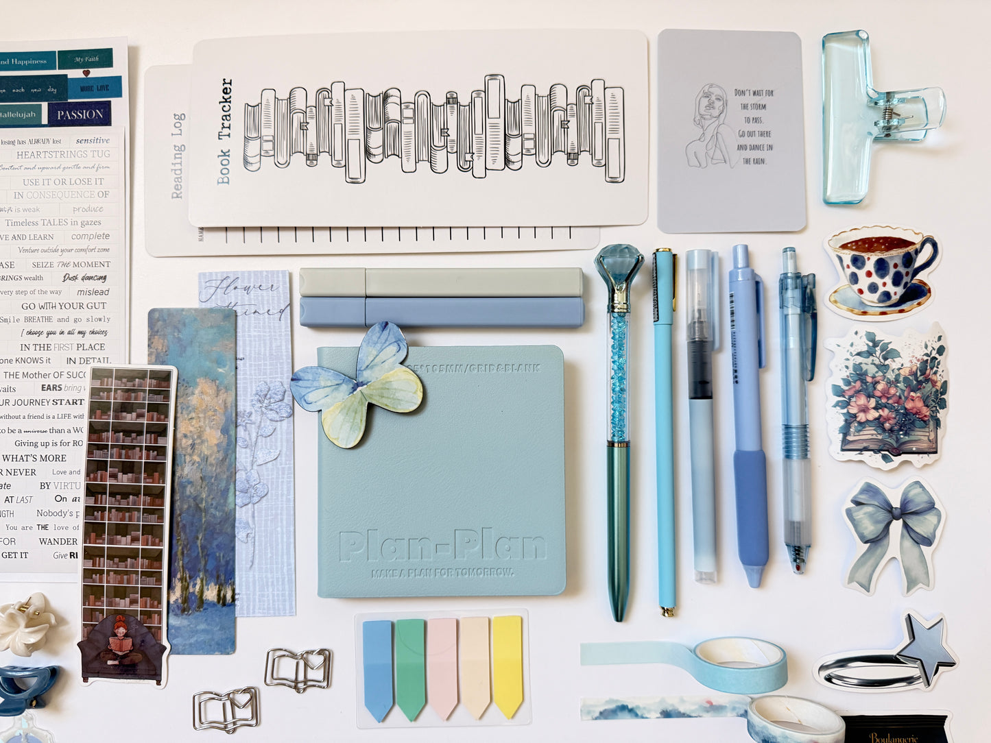 🩵 Soft Blue Stationery Gift Box – Calm Notebook & Desk Essentials Set for School & Office